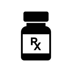 Fototapeta premium rx icon vector design template in white background