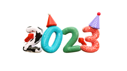 New Year 2023 Numbers 3d illustration