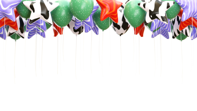 Colorfull Balloon 3d illustration