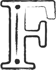 Chalk font ABC collection vector illustration. White contour chalk style uppercase letter with dots and dashes elements in alphabet collection for educational decoration.