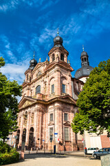 Fototapeta na wymiar Jesuit Church in Mannheim in Baden-Wuerttemberg, Germany