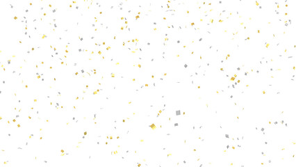 紙吹雪　金と銀