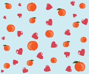 seamless pattern with apples and pears