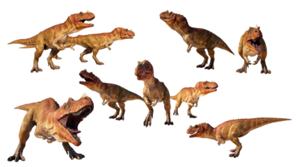 set of dinosaurs Ceratosaurus PNG	