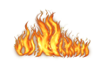 Realistic burning fire flames, Burning hot sparks realistic fire flame, Fire flames effect with black smoke © Creative Canvass