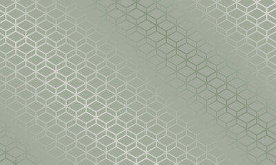 Green background with abstract geomatric pattern