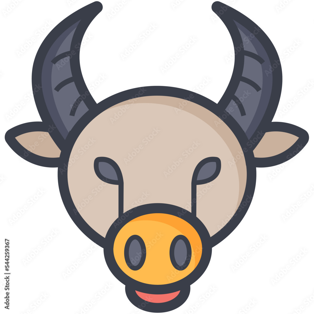 Canvas Prints pig vector icon