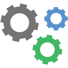 Cogs Flat Illustration