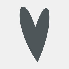 Heart icon valentine day quality vector illustration cut