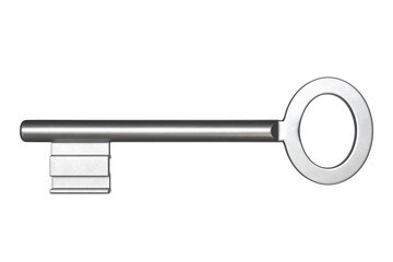 Schlüssel freigestellt, neu und sauber