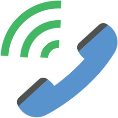 Call Ringing Flat Illustration