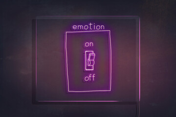 emotion controller neon sign - 544262762