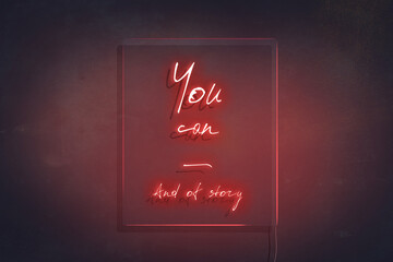 You can neon sign - 544265126