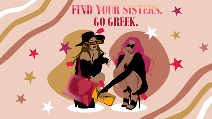 Find your sisters, go greek, black Friday