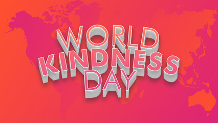 red gradient world kindness day background design