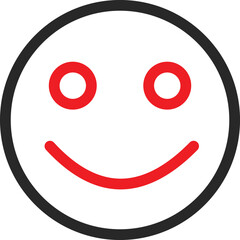 Smile face Vector Icon which is suitable for commercial work and easily modify or edit it
