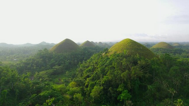 Aerial Shot of Chocolate hills Bohol