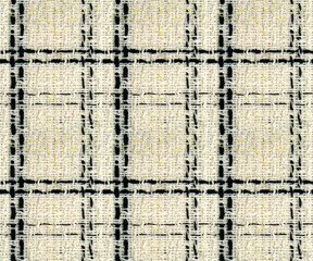 beige tweed real fabric texture seamless pattern  
