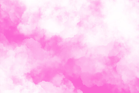 White Cloud Texture with Pink sky Background © PurMoon