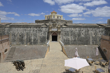 18th Century Fort Conde de Lippe or Our Lady of Grace Fort, Gate, Elvas, Alentejo, Portugal