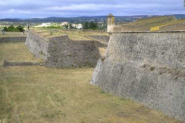 Fortification at the Olivença inner gate, Elvas, Alentejo, Portugal