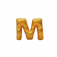 English alphabet Balloons m letter