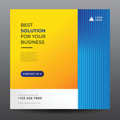 business banner for social media post template