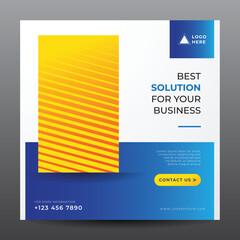 business banner for social media post template