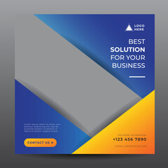 business banner for social media post template