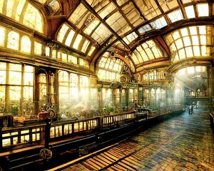 Victorian train station 