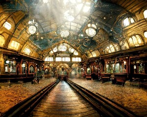 Victorian train station 