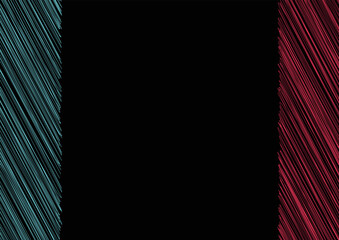 Abstract TikTok background. Vector illustration. Abstract background. Futuristic blue red vector black background. Hand drawn contrast color border digital dynamic elegant. TikTok, tik tok - obrazy, fototapety, plakaty