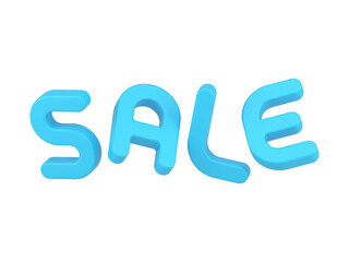 Abstract creative sale marketing movement letters business retail isometric