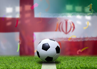 Football Cup competition between the national England and national Iran.