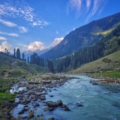 mountain river in the mountains