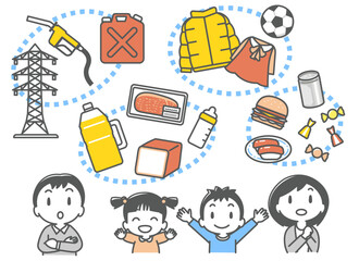 生活費や家計について考える若いファミリー