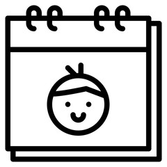 children day calendar date time icon