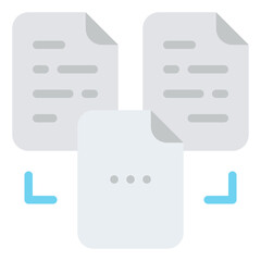 merge file document digital icon