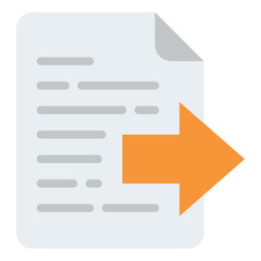 Obraz premium next file document digital icon