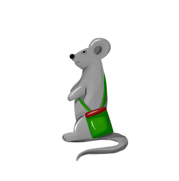 mouse with a bag