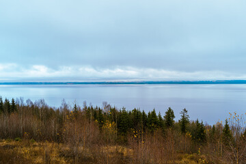 Lake Mjøsa seen from the Balkeåsen Hill.