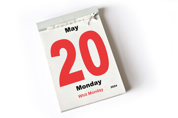  20 May 2024 Whit Monday