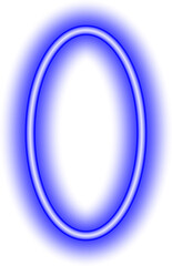neon ellipse. geometric shapes in a neon design. Materials for signs, presentations, etc.