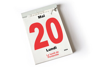 20  Mai 2024 Le lundi de Pentecôte