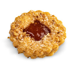 Linzer cookies with jam