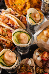 catering food on the Christmas table