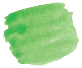 watercolor spot of green color