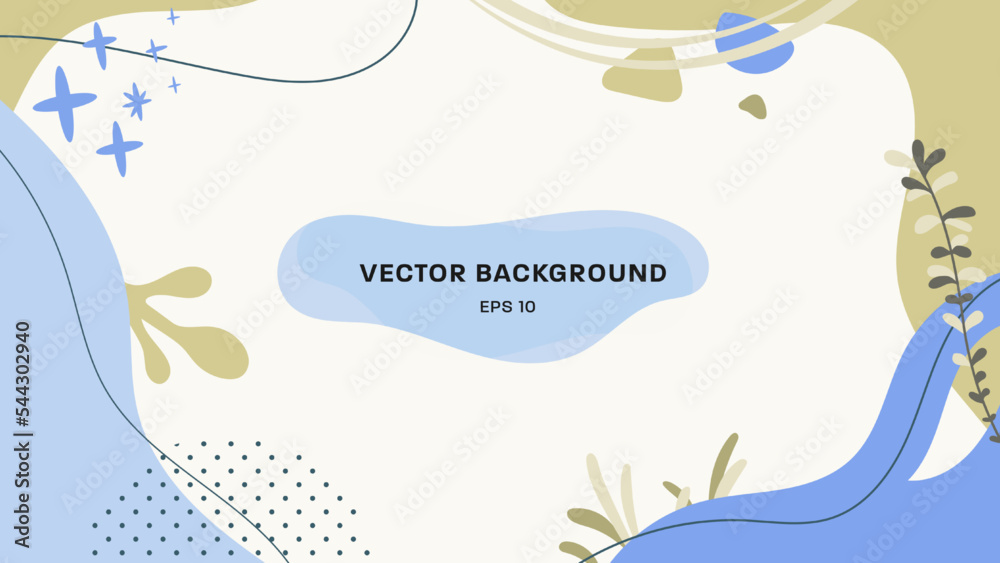 Poster vector abstract background template.
