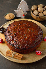 Traditional Christmas fruit  cake