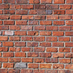Fototapeta premium Old red brick wall grunge background texture